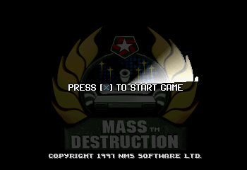 Mass Destruction Title Screen